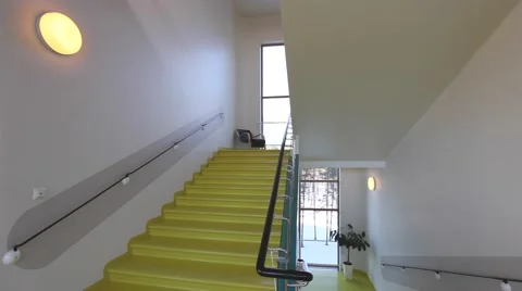 Paimio Sanatorium staircase Video stock 47020849