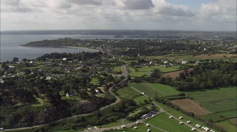 Paimpol aerial Stock Footage 65378891