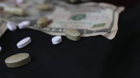 PAIN Camera Dolly Concept - PILLS, PHARMACEUTICALS, HEALTHCARE Stock Footage 44162706