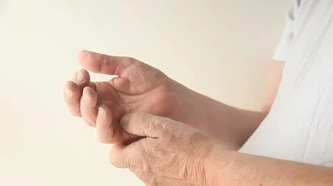 Pain in finger joints Stock Footage 11289554