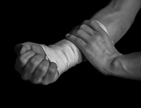 Pain in the hand Stock Photos