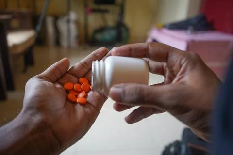 Pain medication Stock Photos