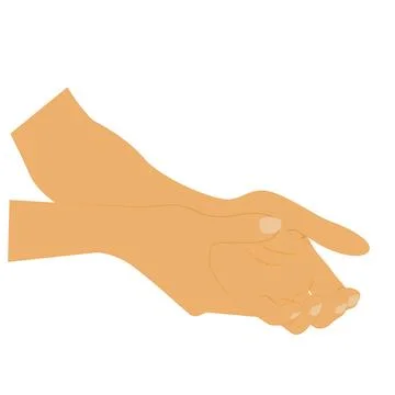 Pain in palm Stock Illustration