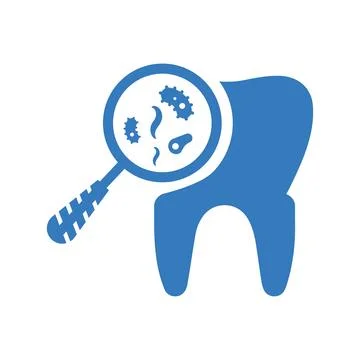 Pain, teeth problem Icon. Blue color design. Stock Illustration