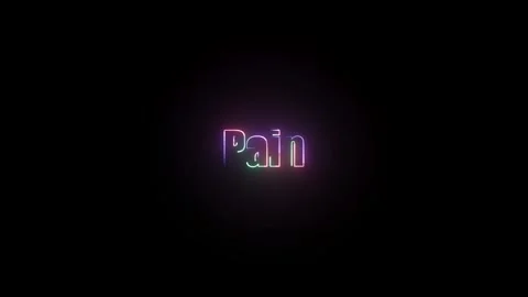 Pain Text Animation Stock Footage 324811151