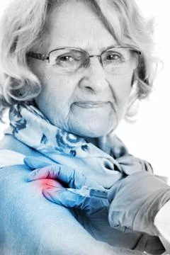 Painful injection Stock Illustration