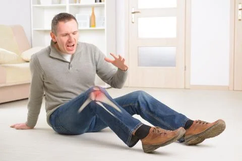 Painful knee Illustrazione stock