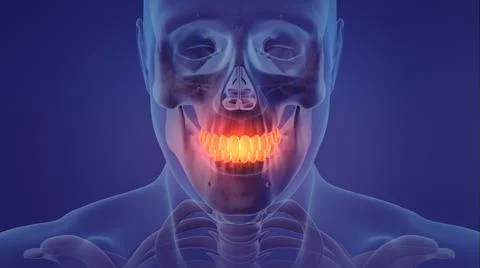 Painful teeth Ilustración de archivo