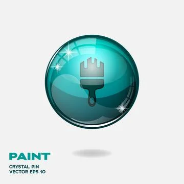 Paint 3D Buttons Stock Illustration