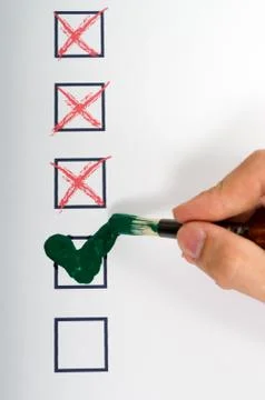 Paint approved Stock-Fotos