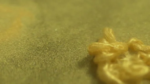 Paint art gold pattern abstract background  4К Vidéo 155302381