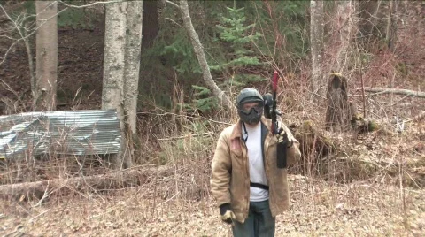 Paint ball game Stock Footage 119388