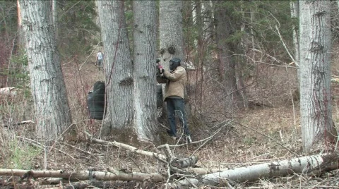 Paint Ball Game Stock Footage 119402