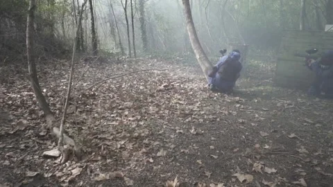 Paint ball - game Stock Footage 217378898