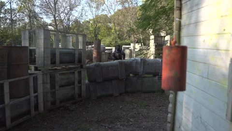 Paint ball - game Stock Footage 217378903