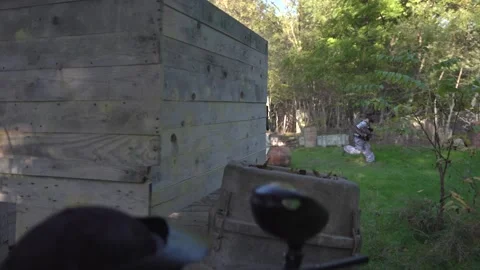 Paint ball - game Stock Footage 217378908