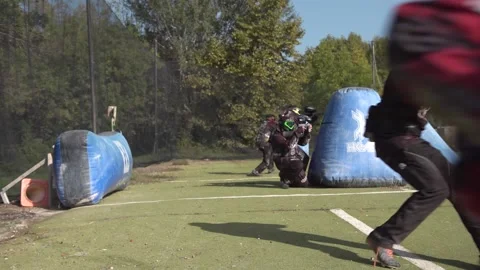 Paint ball - game Stock Footage 217378913