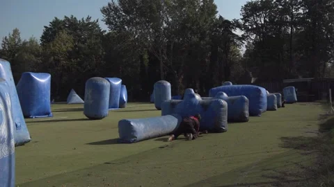Paint ball - game Stock Footage 217378914