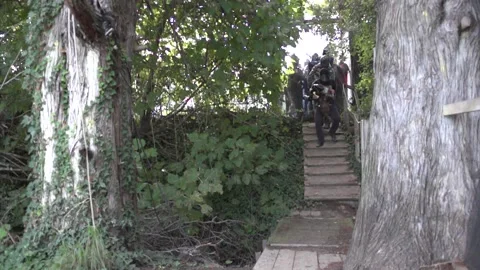 Paint ball - game - slow motion Stock Footage 217378799