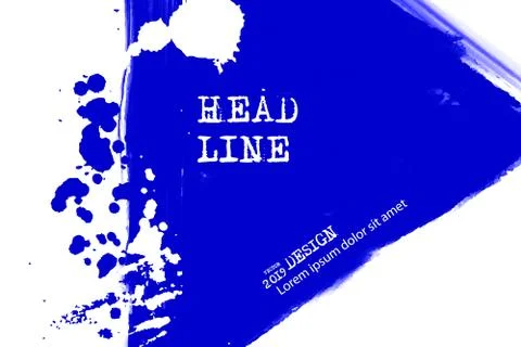 Paint banner. Brush stroke. Vector illustration. Stock Illustration