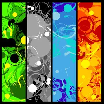 Paint banners Stock Illustration