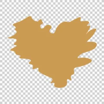 Paint Black Heart Shape Splatter abstract white stain love Stock Illustration