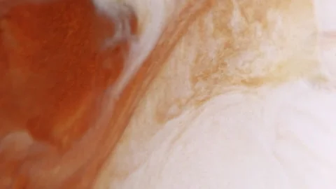 Paint blend fluid splash orange emulsion spill Stock Footage 323126271