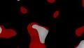 Paint blobs flowing abstract background red HD Footage