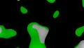 Paint blobs flowing abstract background green HD Footage