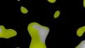 Paint blobs flowing abstract background yellow HD Footage