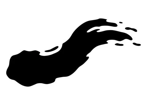 Paint blot icon. Splash for design use. Colorful grunge shape. Dirty stain or Stock Illustration