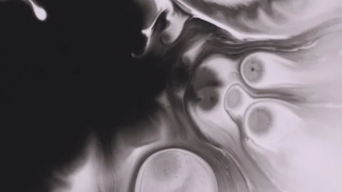 Paint blot spatter texture water round droplet Video stock 323780507