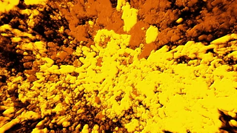 Paint boils and changes shape Stock Footage 134693699