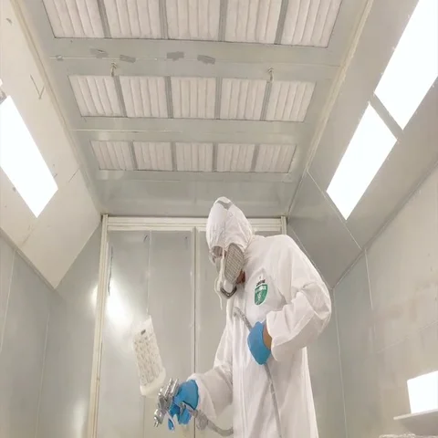 Paint Booth.  Stock Footage 69445502