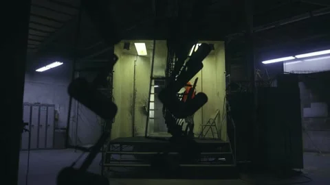 Paint booth. Stock Footage 158512159