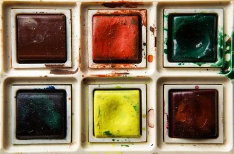 Paint box Stock Photos