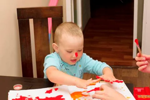 Paint boy Stock Photos