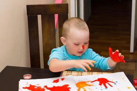 Paint boy Stock Photos