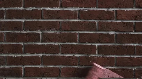 Paint a brick wall Stock-Footage 112106336