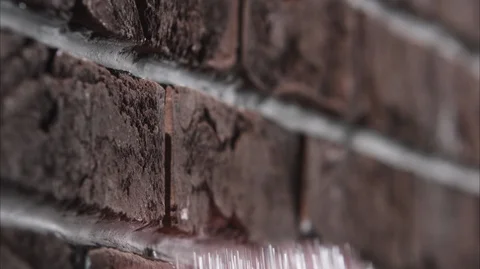 Paint a brick wall 스톡 동영상 112106377