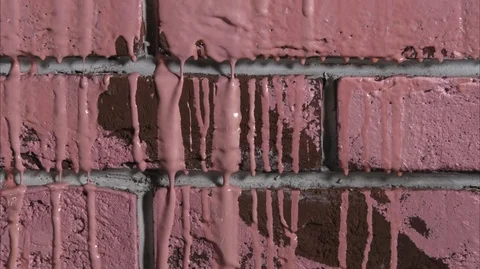 Paint a brick wall 스톡 동영상 112106548