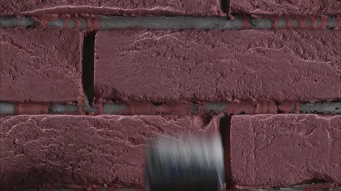 Paint a brick wall Stock-Footage 112106582