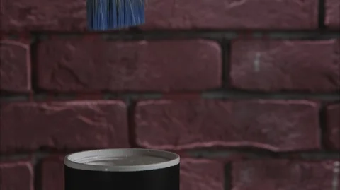 Paint a brick wall 스톡 동영상 112106657