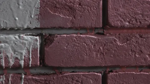 Paint a brick wall Video stock 112129843