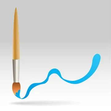 Paint brush abstract background Stock Illustration