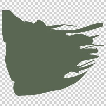 Paint Brush Black Horizontal Stroke Mark smearing texture Stock Illustration