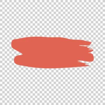 Paint Brush Black Horizontal Stroke brushed silhouette plain Stock Illustration
