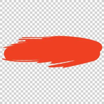 Paint Brush Black Ink Smudge Horizontal Stroke textured Stock Illustration