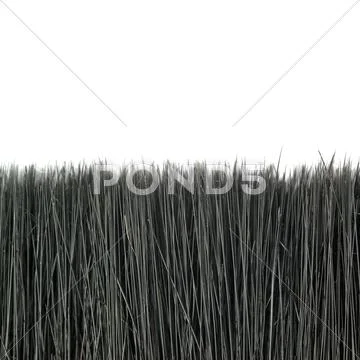 Paint brush bristle over isolated white background Stock Photos