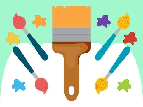 Paint Brush Concept Illustration Stock Illustration